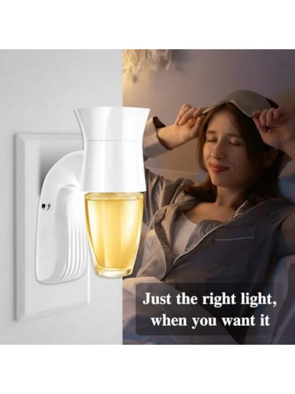 3-Pack Wall Plug-In Air Fresheners with Night Light - White Home Decor